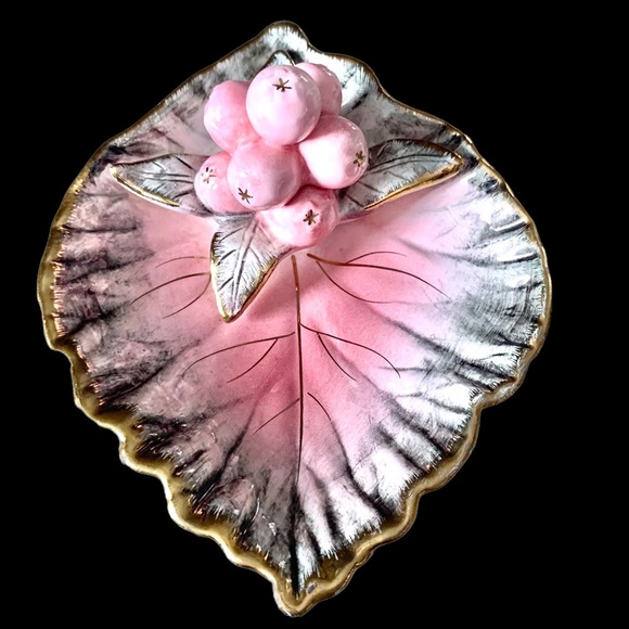 Unique Vintage Other - UCAGCO Berries Candy Jewelry Trinket Dish Japan Circa 1950's Pink Vintage